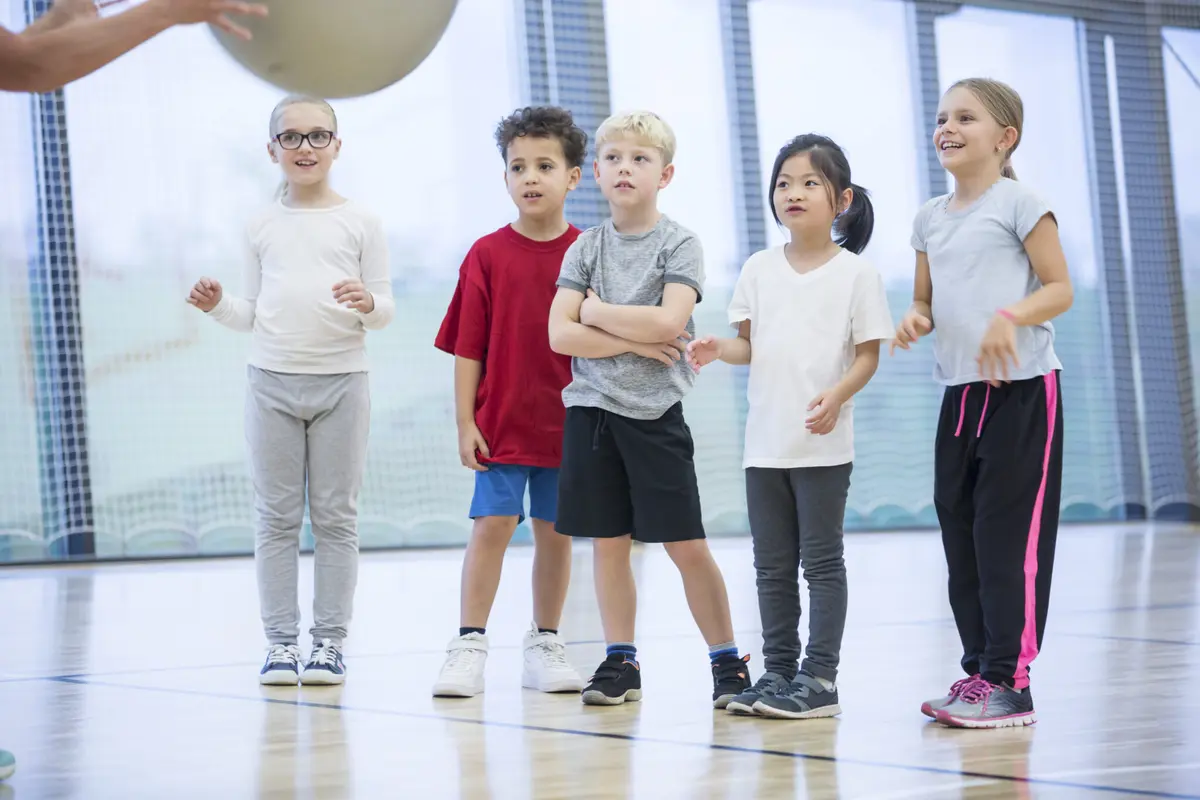 Kinder beim Handball-Grundschulaktionstag